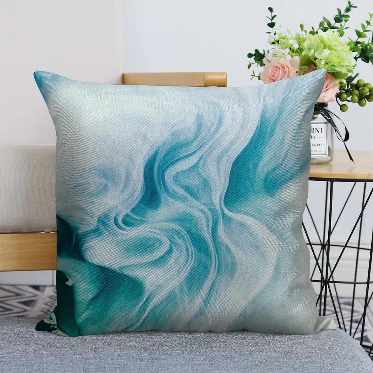 Marble Sandstone - Oceanic Linen Throw Pillow Cover