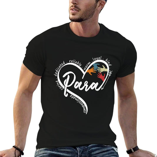 Para Heart Paraprofessional Teacher Paraeducator T-Shirt