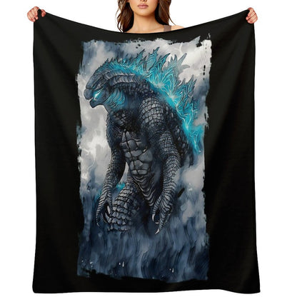 King of The Monsters Throw Blanket