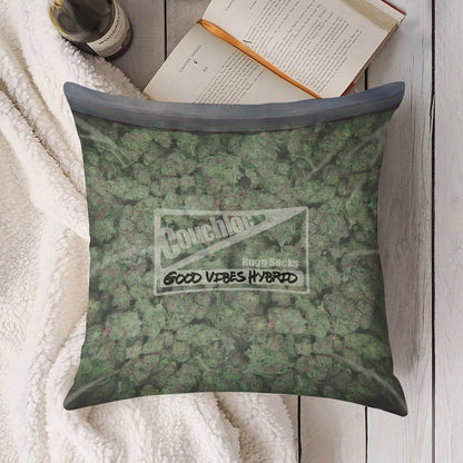 The Big Bag of Weed Pillow Linen Throw Pillow Cover
