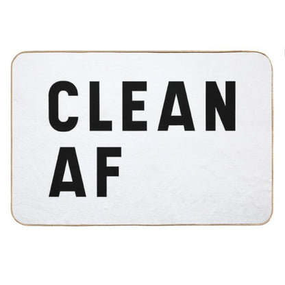 Clean AF - Funny Saying Bath Mat