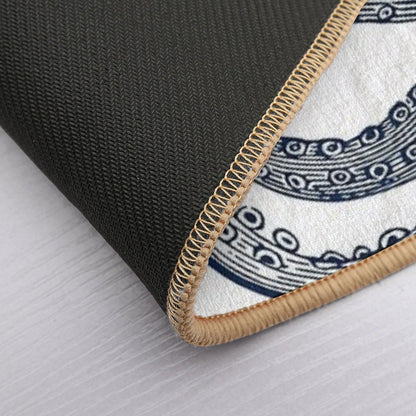 Navy Octopus Bath Mat