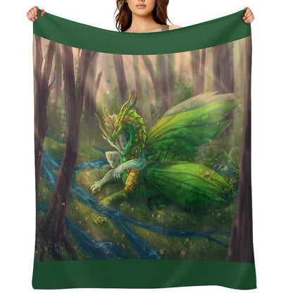 Wings of Fire - Sundew And Willow Throw Blanket