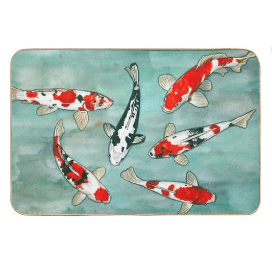 Le Ballet Des Carpes Koi Bath Mat