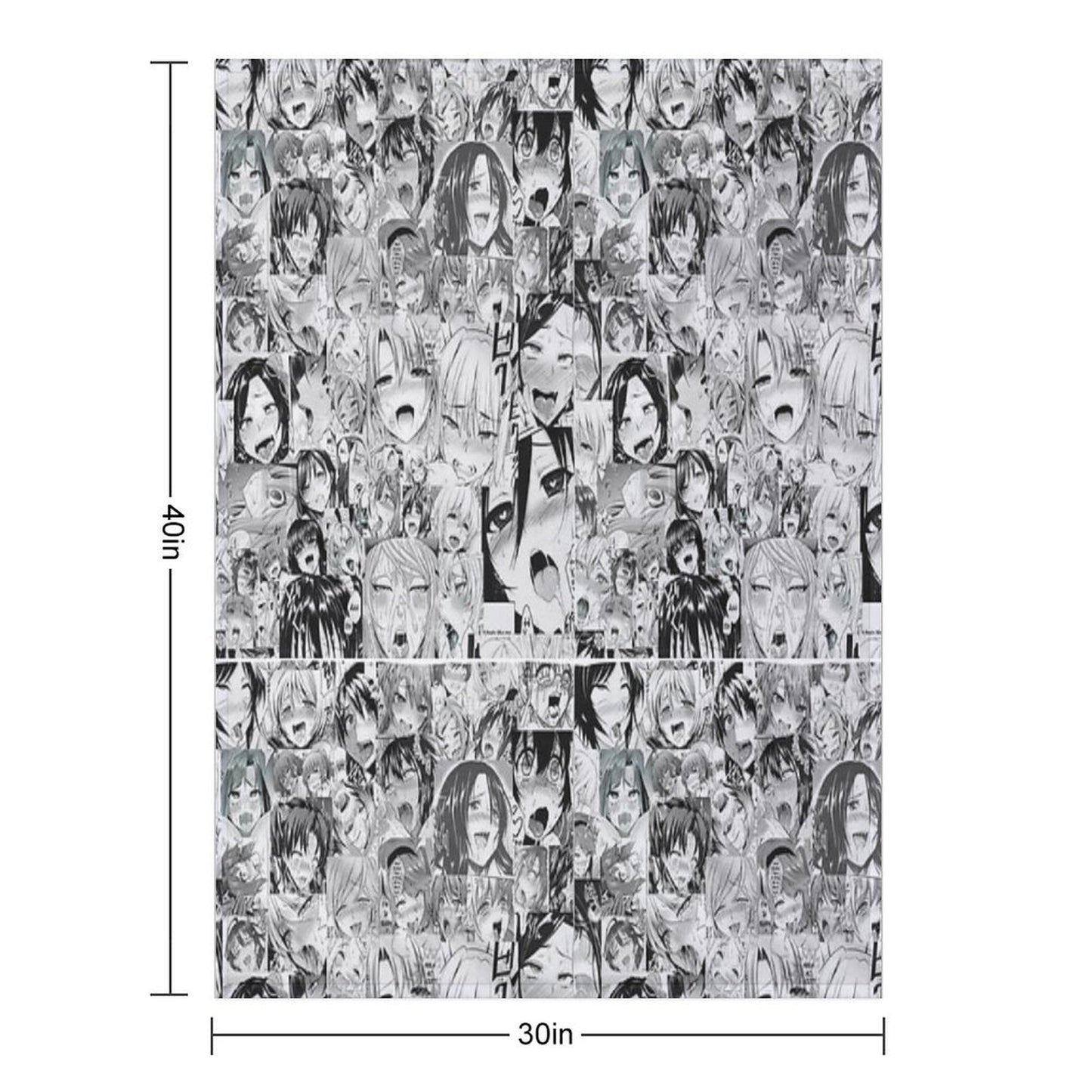 Aygo Hentai Anime Face Throw Blanket