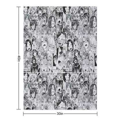 Aygo Hentai Anime Face Throw Blanket