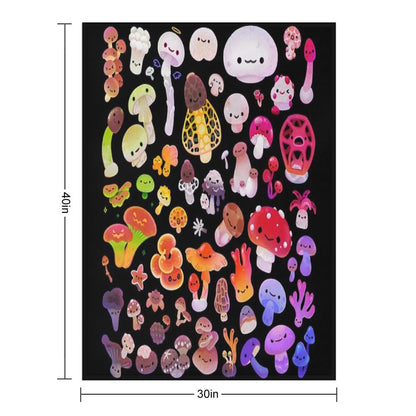 Mushroom Throw Blanket