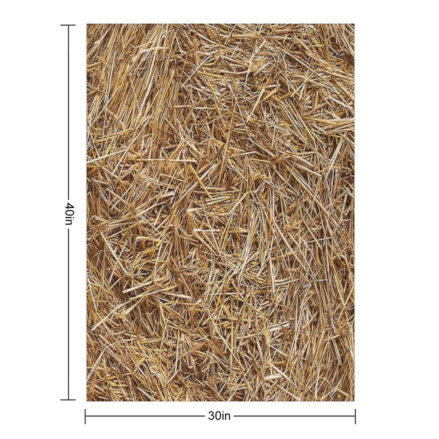 Sunny Natural Hay, Straw Throw Blanket