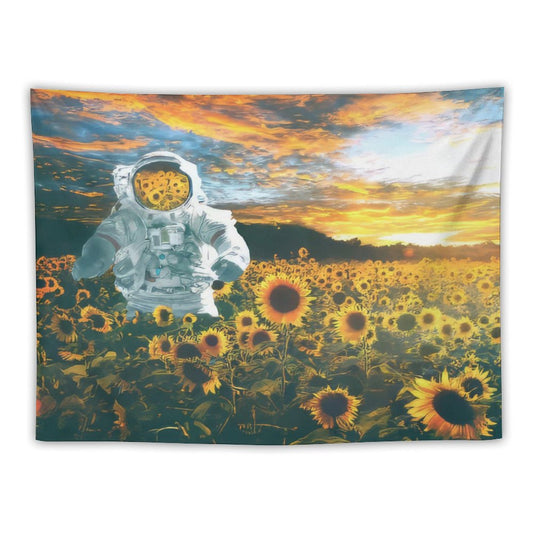 Astronaut In Sunflower A Galaxy Far Away Tapestry