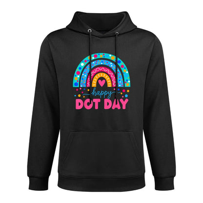 Happy Dot Day Colorful Rainbow Polka Dot Boys Girls Kids Colorfast Hoodie