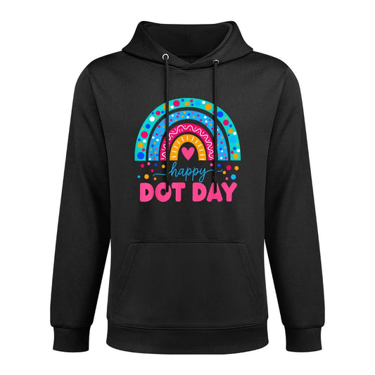 Happy Dot Day Colorful Rainbow Polka Dot Boys Girls Kids Colorfast Hoodie