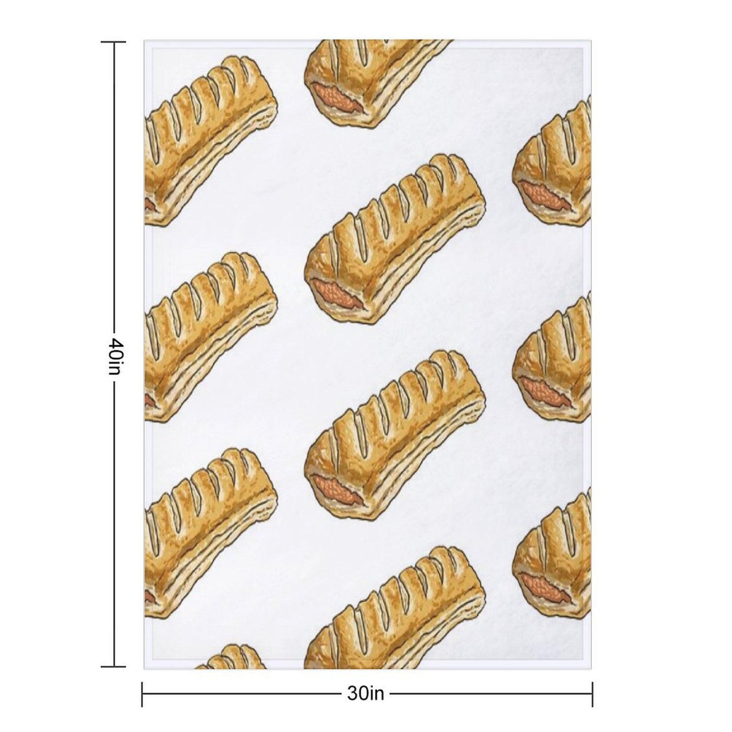 Sausage Roll Throw Blanket