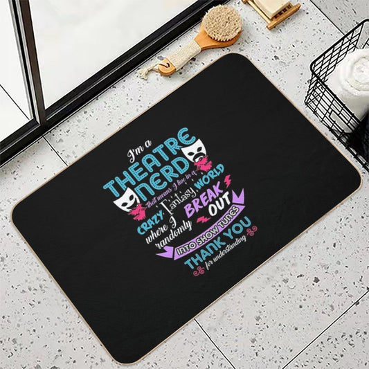Theatre Nerd Funny Definition Bath Mat