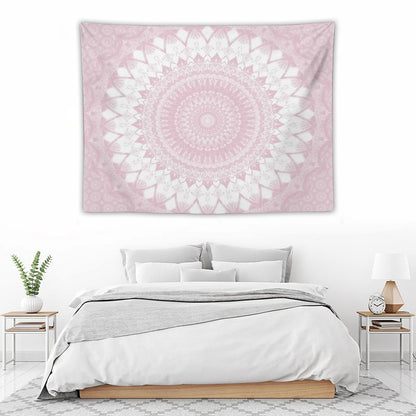 Boho Pink Mandala Tapestry
