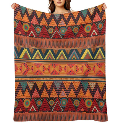 Tribal Ethnic (earth Colors) Throw Blanket