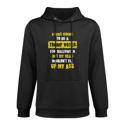 I Was Going To Be A Trump Voter I Funny Halloween Cotton-Polyester Blend Hoodie
