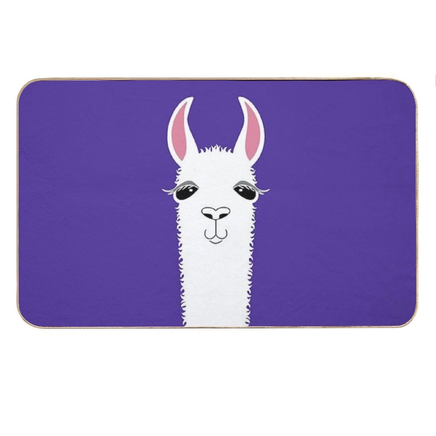 LLAMA PORTRAIT #6 Bath Mat