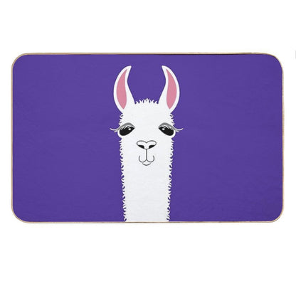 LLAMA PORTRAIT #6 Bath Mat
