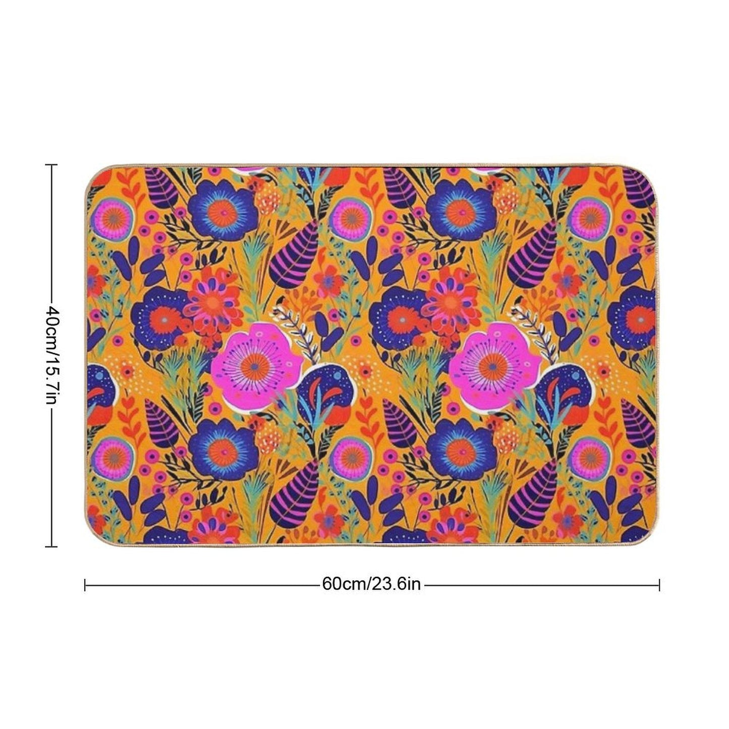 Botanically Bold - 70's Retro Bath Mat