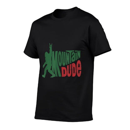 Mountain Dude Funny Bigfoot Sasquatch Hiking Gift, Small, White T-Shirt