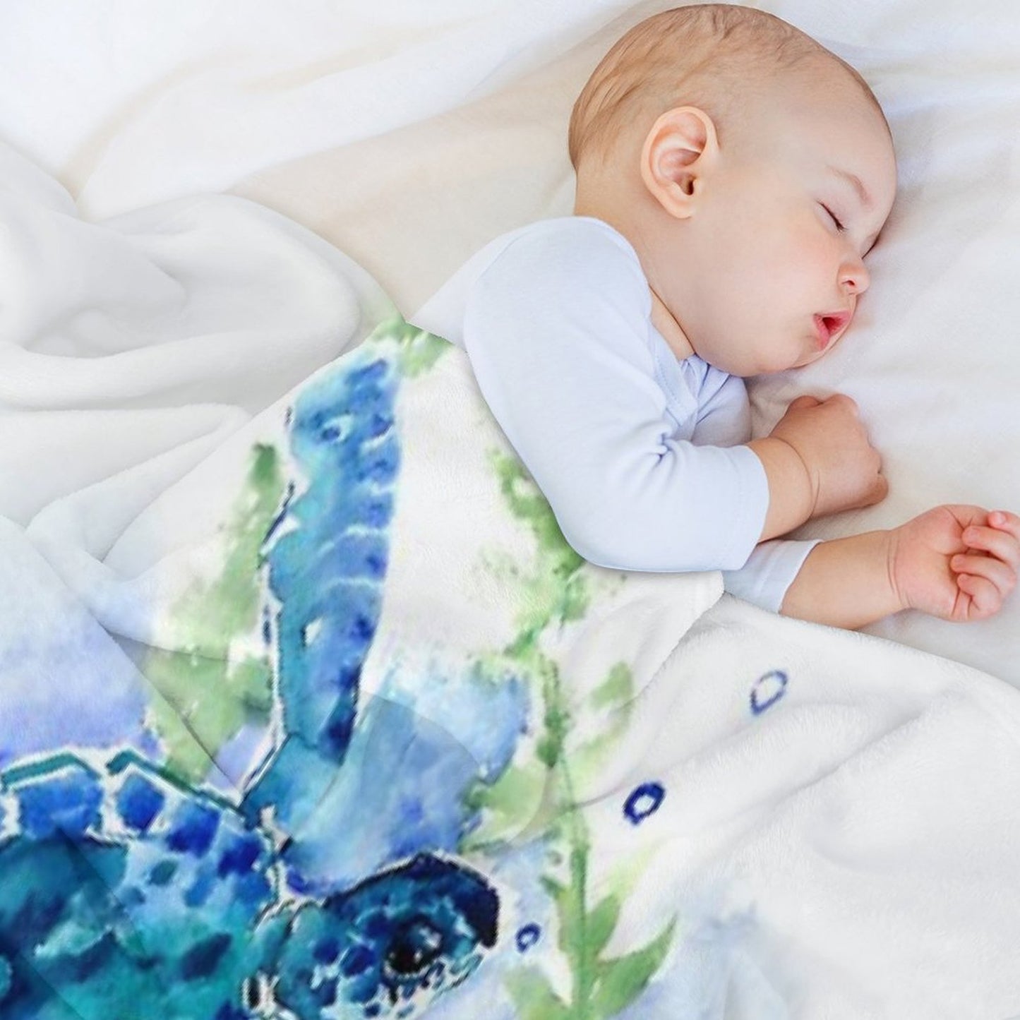 Sea Turtles Turquoise BLue Design Throw Blanket