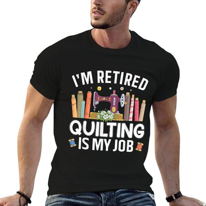 Cool Quilting Art For Women Mom Grandma Stitch Sewer Quilter T-Shirt