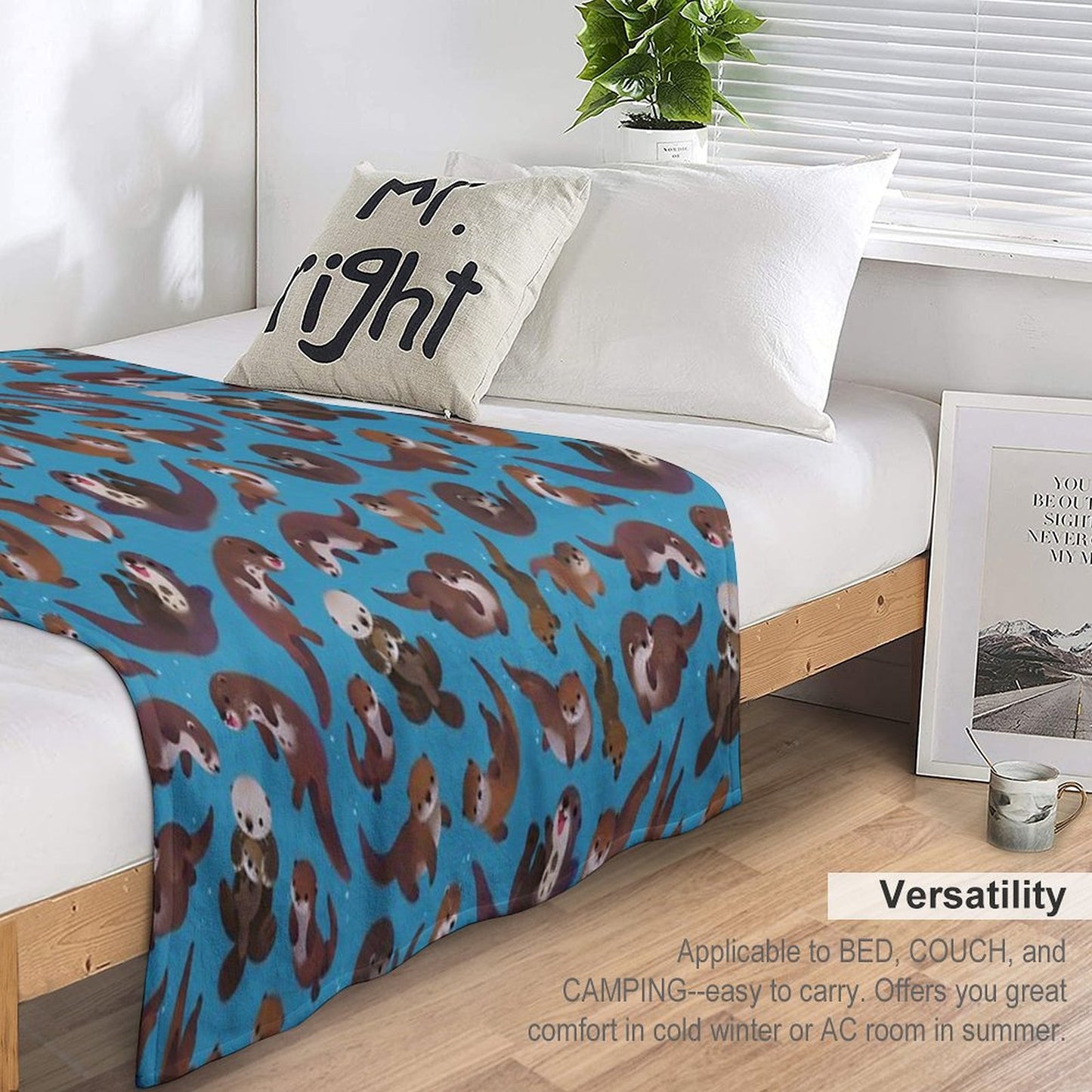 Otter Throw Blanket