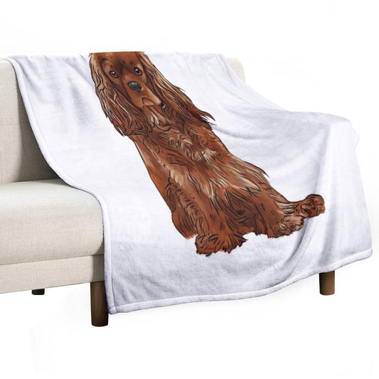 Cavalier King Charles Spaniel - Ruby Throw Blanket