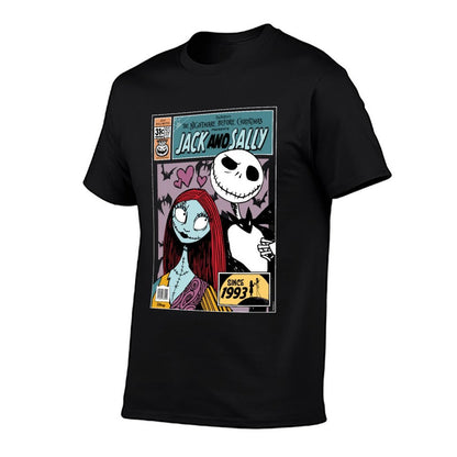 The Nightmare Before Christmas - Jack And Sally  High-quality Stitching T-Shirt
