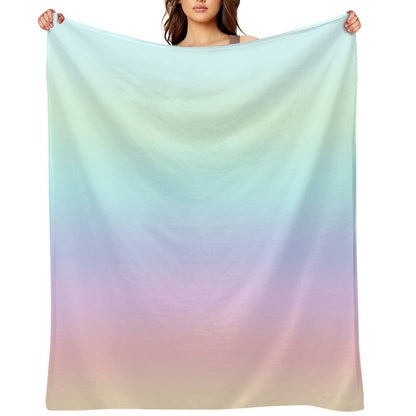 Pastel Gradient Throw Blanket