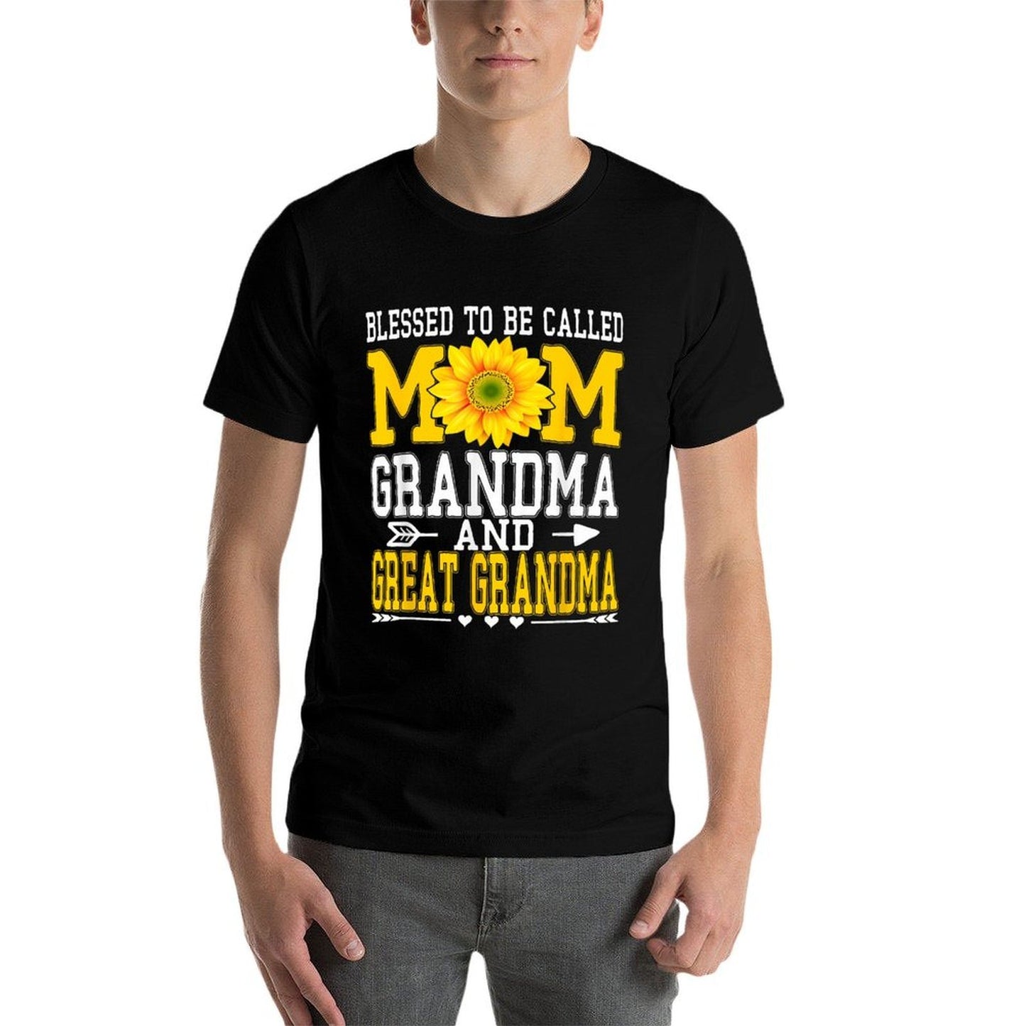 Blessed To Be Called Mom Grandma Great Grandma Mother's Day  Stretchy T-Shirt