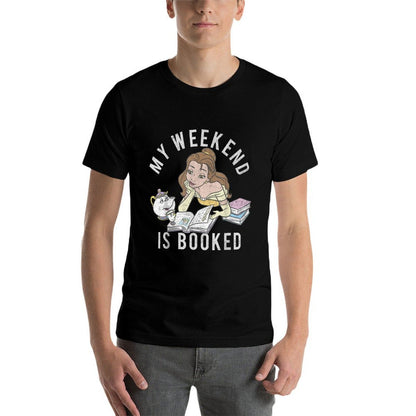 Disney Beauty And The Beast Belle My Weekend Is Booked Small  Relaxed-fit T-Shirt