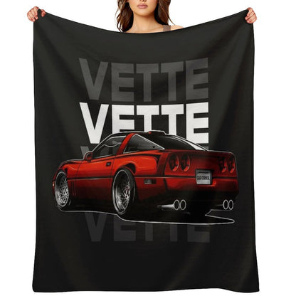 Chevy Vette C4 - CarCorner Throw Blanket