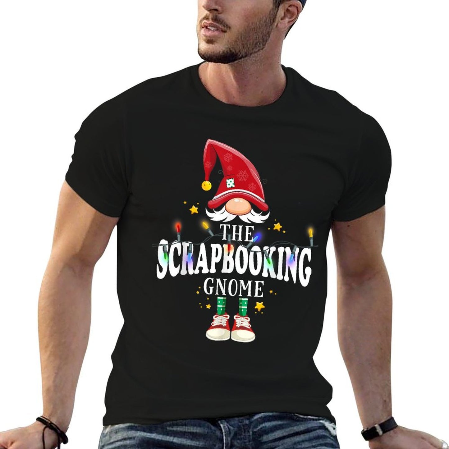 Christmas The Scrapbooking Gnome X-Mas Matching PJS  Durable T-Shirt