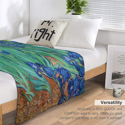 Irises by Vincent Van Gogh (May 1889) Throw Blanket
