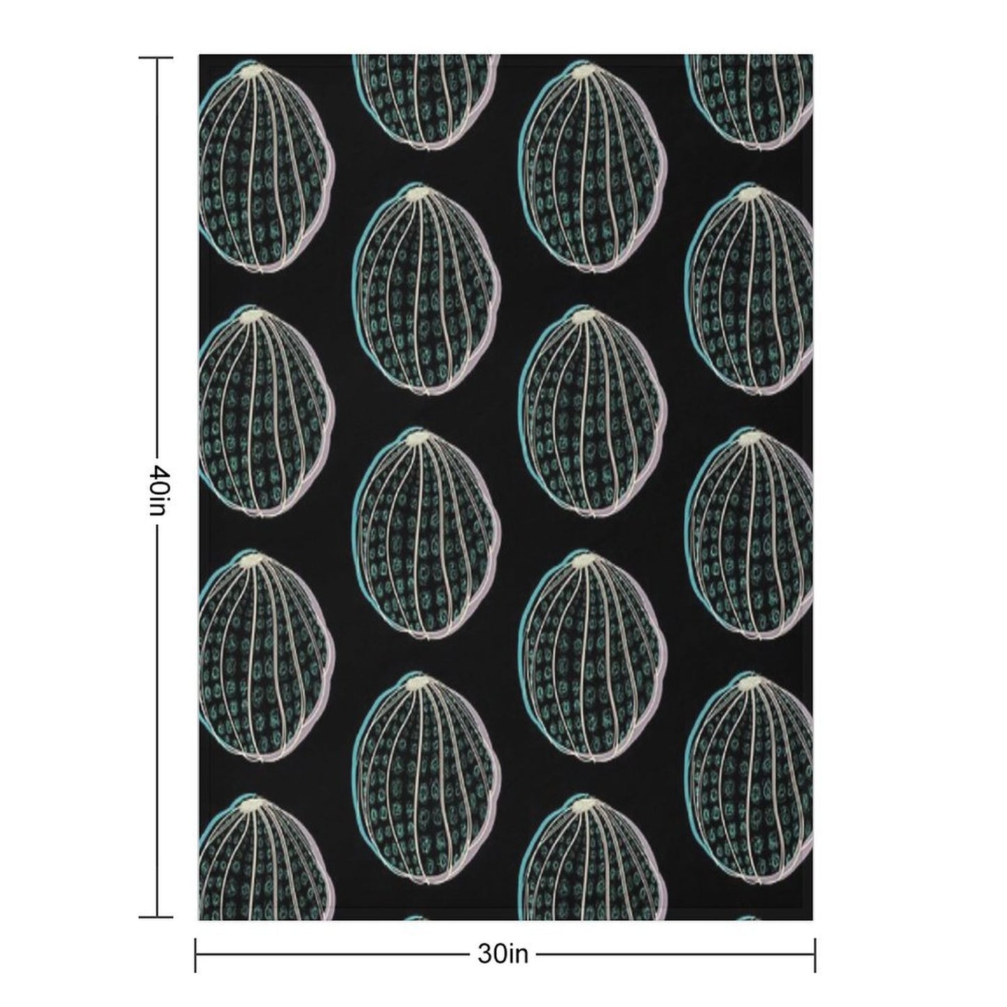 Sea Urchin Throw Blanket