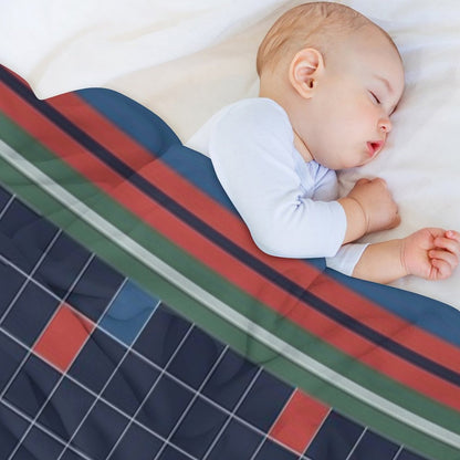 Classic 80s-Style Bedding Throw Blanket