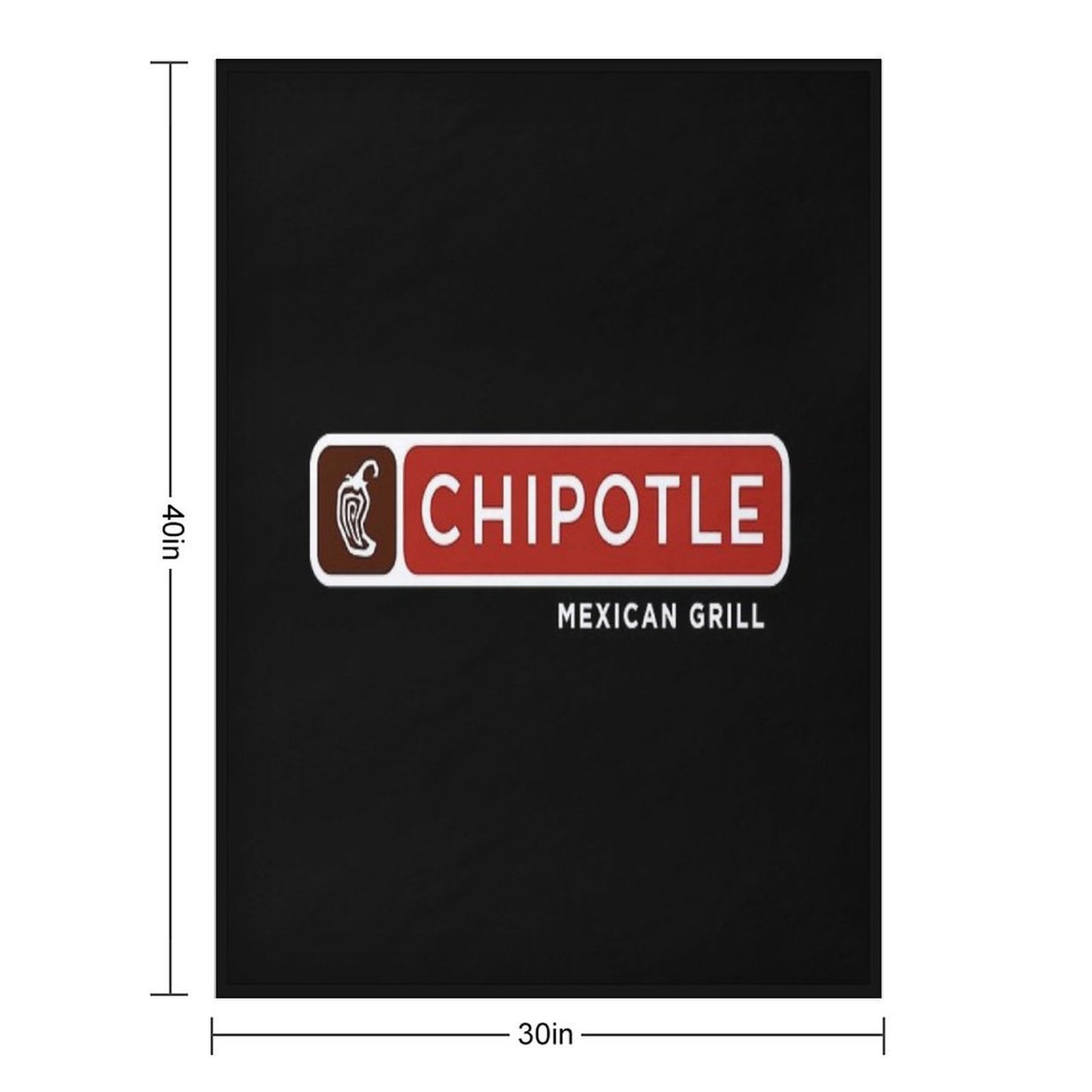 Chipotle Mexican Grill Throw Blanket