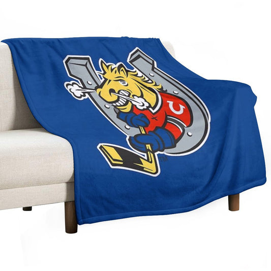 Barrie Colts Ontario Hockey Throw Blanket