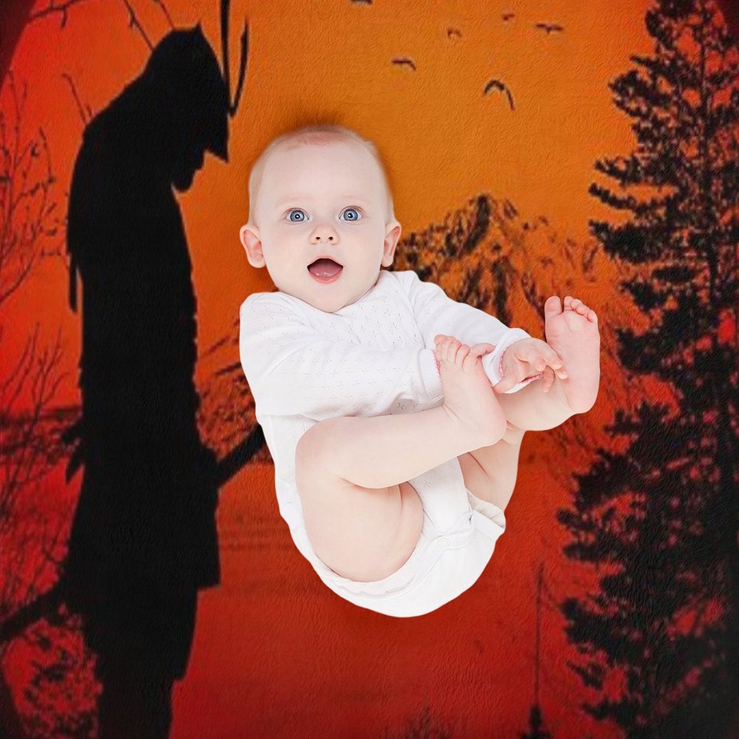 My Love Japan  Samurai Warrior  Ninja  Katana Throw Blanket