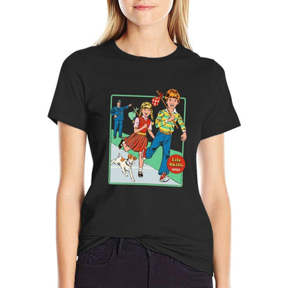 Let's Run Away  Fade-proof Color T-Shirt