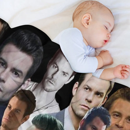 Daniel Gillies - Elijah Mikaelson Photo Collage Throw Blanket