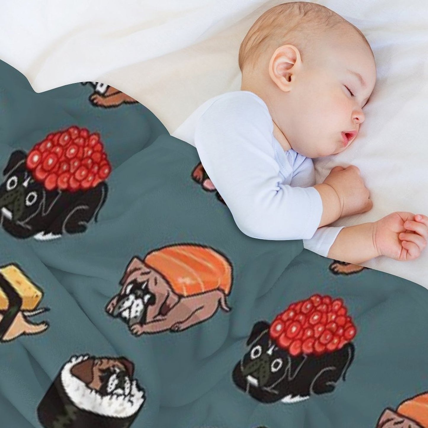 Sushi Boxers Throw Blanket