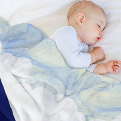 Ocean Blue Throw Blanket