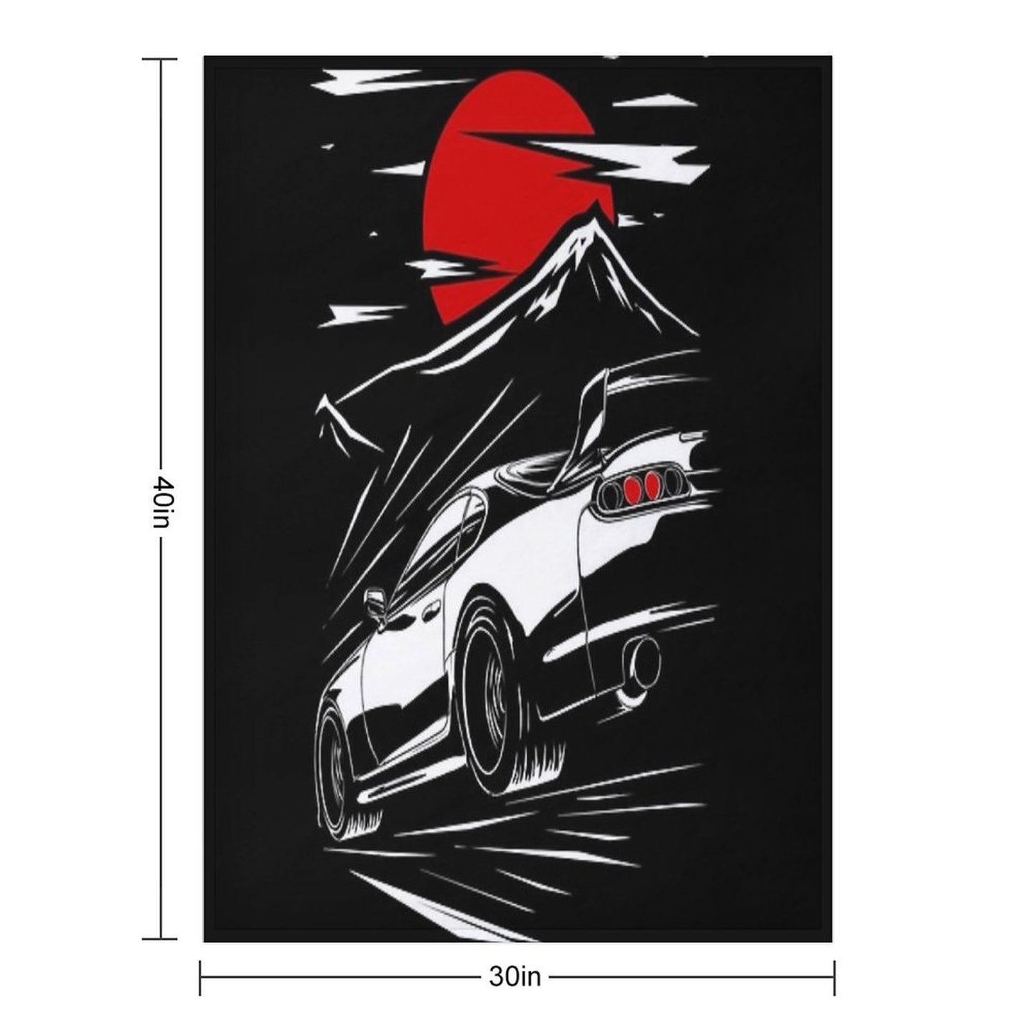 Toyota Supra MKIV  Haruna Throw Blanket