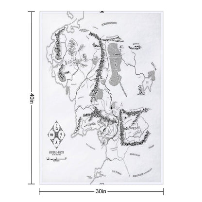 Fantasy Map Throw Blanket