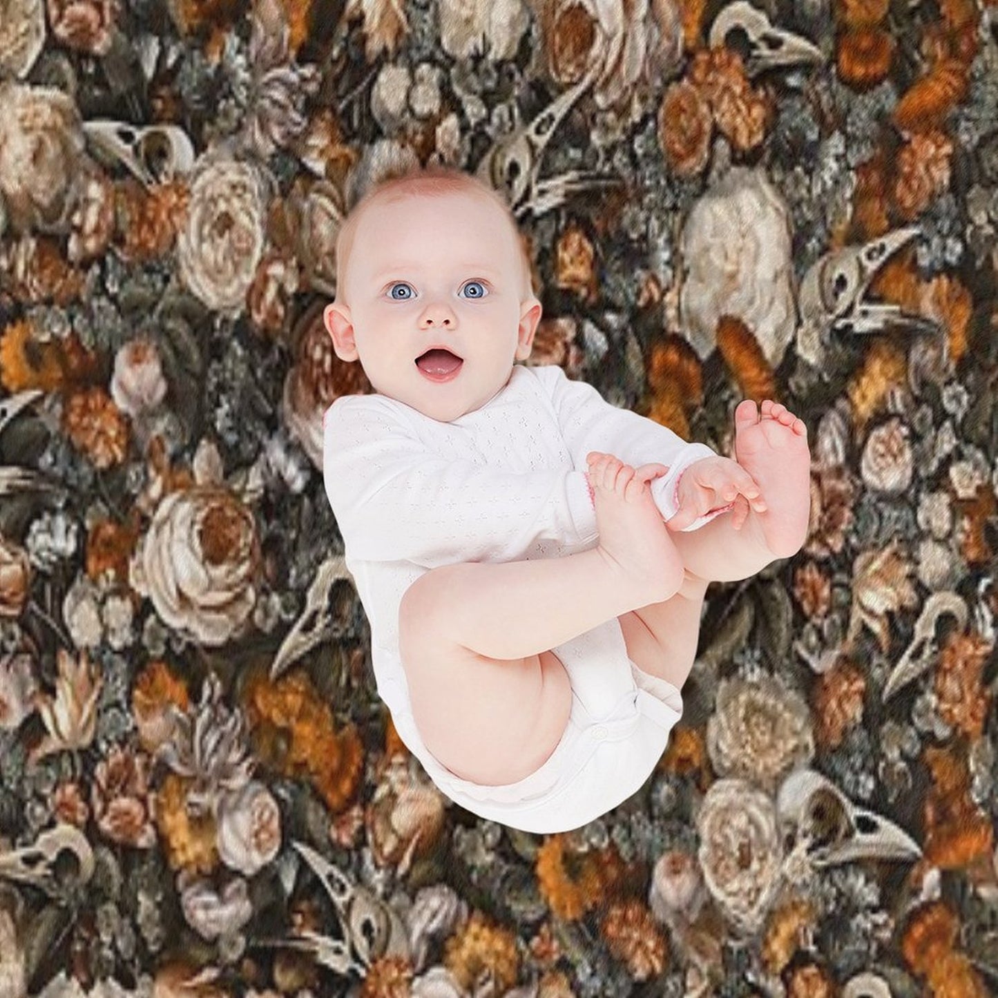Baroque Macabre Throw Blanket