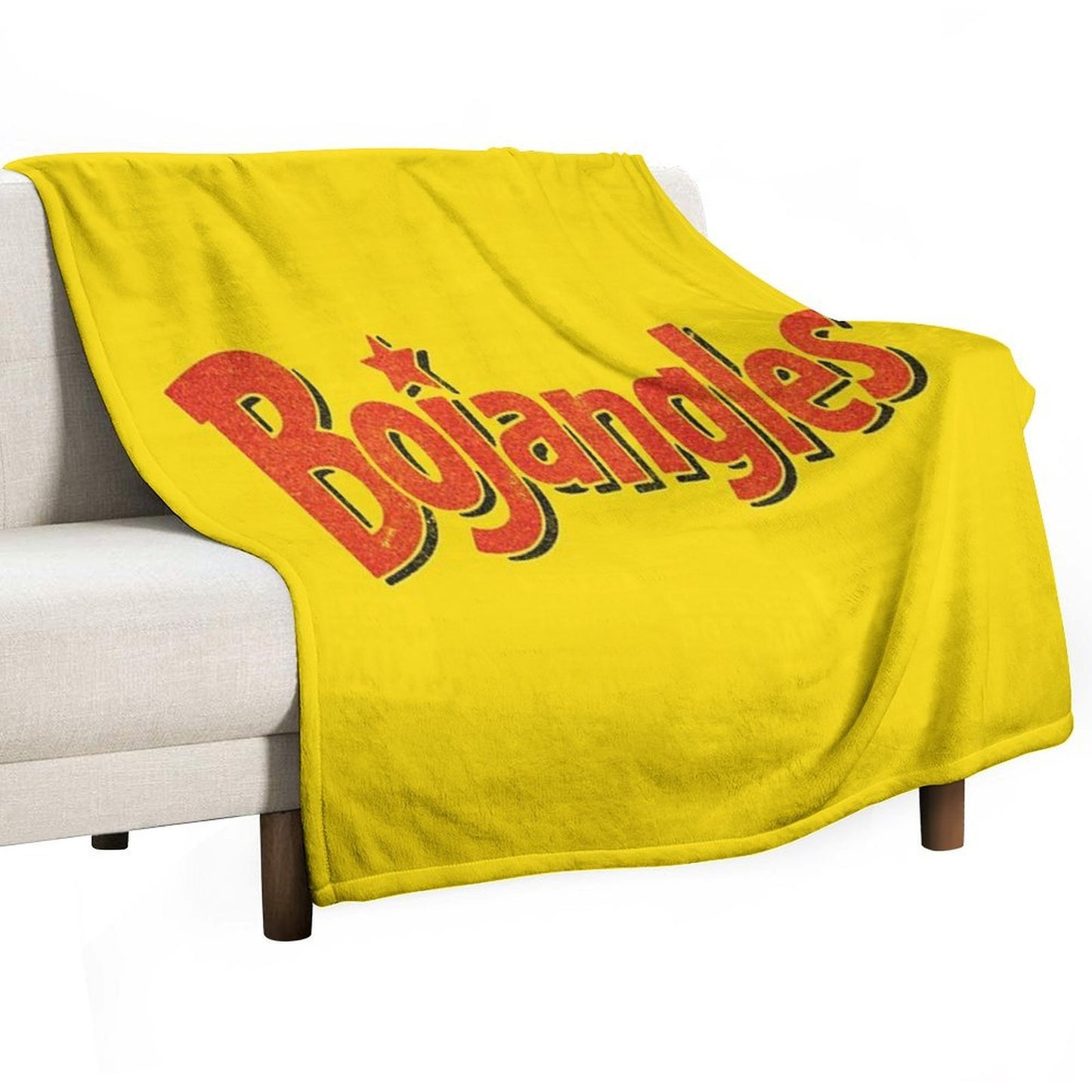 Bojangles - Vintage Faded Texture Logo Throw Blanket