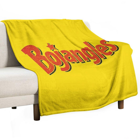 Bojangles - Vintage Faded Texture Logo Throw Blanket