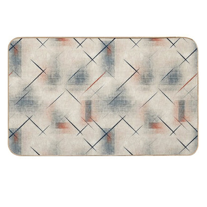 Retro Abstract Geometric Pattern – Mid Century Modern Art Durable Bath Mat